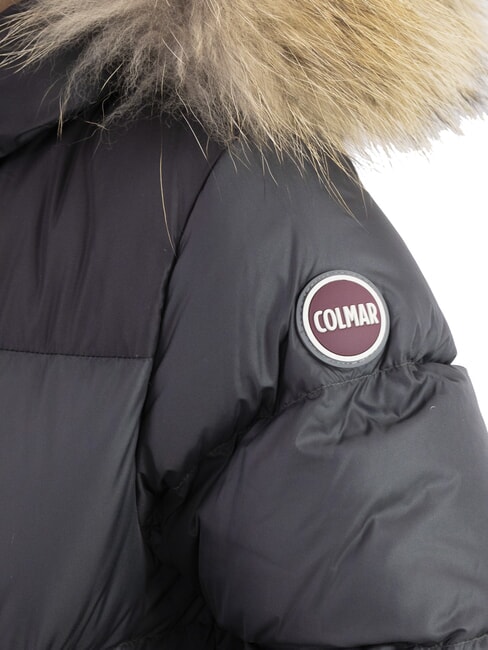 E-CONCRETE KIDS Doudoune &agrave; capuche noir volcanique - B&eacute;b&eacute; Vestes