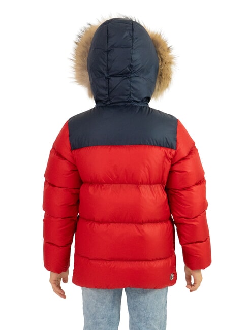 E-CONCRETE KIDS Doudoune &agrave; capuche h&eacute;ros bleu marine - B&eacute;b&eacute; Vestes