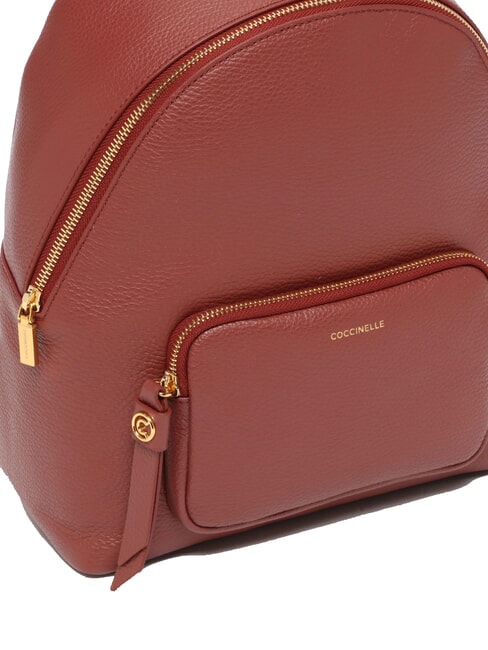 FENIX Sac à dos moyen en cuir Brandy - Sacs pour Femme