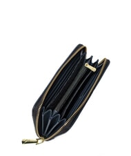 GATTINONI PLANETARIUM Grand portefeuille zippé aigue-marine/bleu marine - Portefeuilles Femme - 2