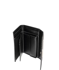 GATTINONI PLANETARIUM Portefeuille moyen à rabat monochrome gris clair/noir - Portefeuilles Femme - 2