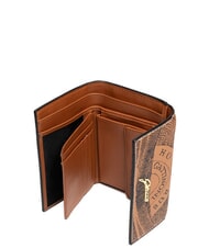 GATTINONI PLANETARIUM Portefeuille moyen à rabat bronzage monochrome - Portefeuilles Femme - 2