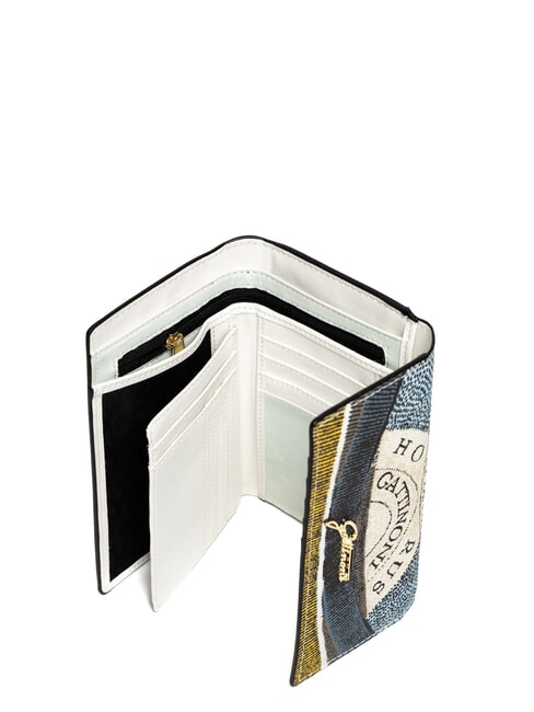 PLANETARIUM Portefeuille moyen à rabat lune/blanc - Portefeuilles Femme