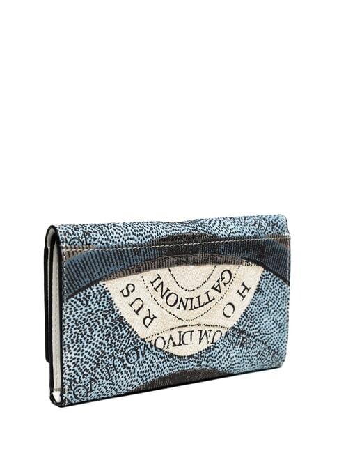 PLANETARIUM Portefeuille moyen à rabat lune/blanc - Portefeuilles Femme