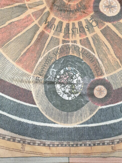 PLANETARIUM Écharpe en laine mélangée imprimé classique - Écharpes