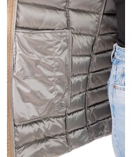 COLMAR DELUXE Doudoune femme avec capuche en fourrure cr&egrave;me de caf&eacute; noir-da - Doudounes femme - 4