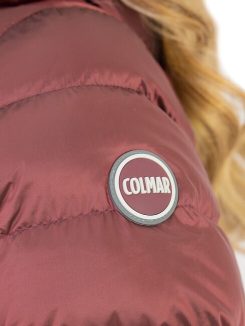 DELUXE Doudoune &agrave; capuche mi-longue brun fonc&eacute;-fonc&eacute;s - Doudounes femme