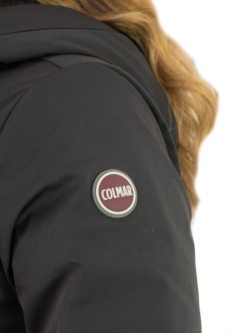 PURENESS Doudoune longue &agrave; capuche noir - Doudounes femme