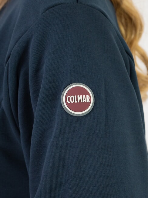 CONNECTIVE Sweat-shirt &agrave; col ras du cou coupe d&eacute;contract&eacute;e bleu marine - Sweat-shirts pour femmes