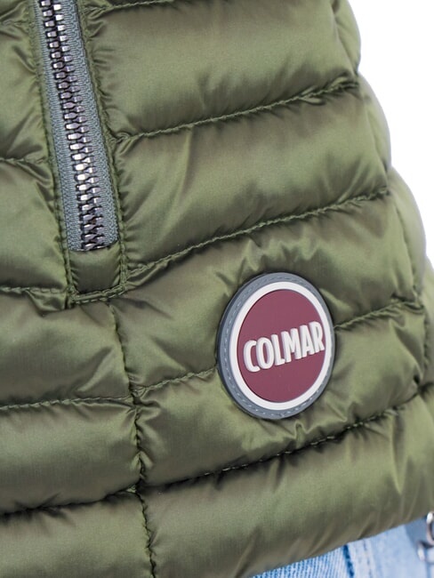 DELUXE Gilet matelassé à col montant boue noire - Gilet femme