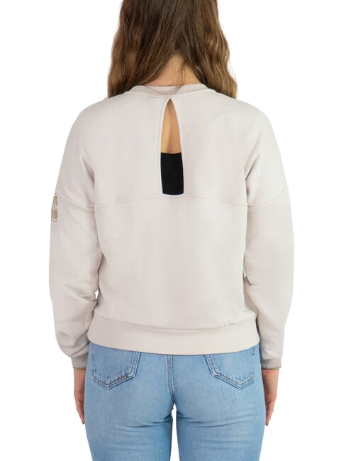 CONNECTIVE Sweat-shirt découpé dans le dos avec détails pailletés porcelaine - Sweat-shirts pour femmes