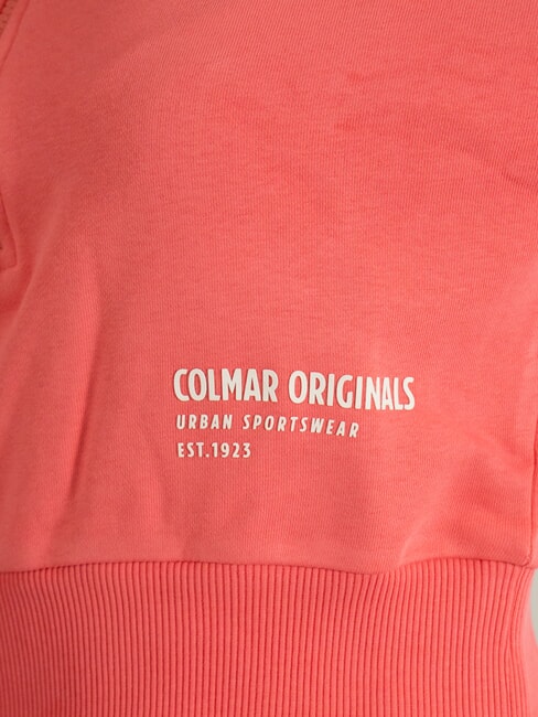 LOOP Sweat-shirt &agrave; col montant et demi-zip corail &eacute;pic&eacute; - Sweat-shirts pour femmes