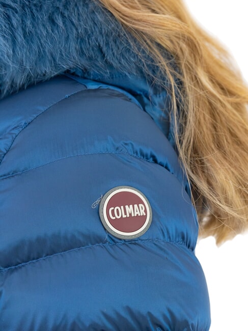 DELUXE Doudoune femme avec capuche en fourrure darkoxford-darkste - Doudounes femme