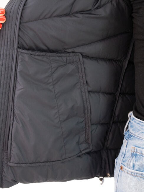 CAPTION Doudoune femme &agrave; capuche noir - Doudounes femme