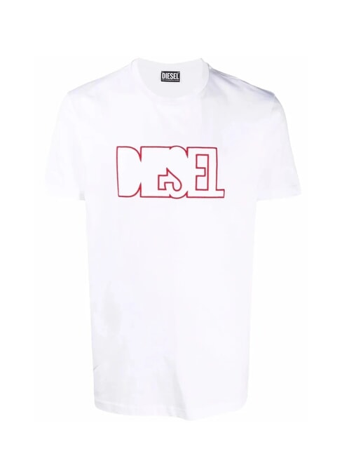 T-DIEGOR T-shirt en coton blanc - T-shirt