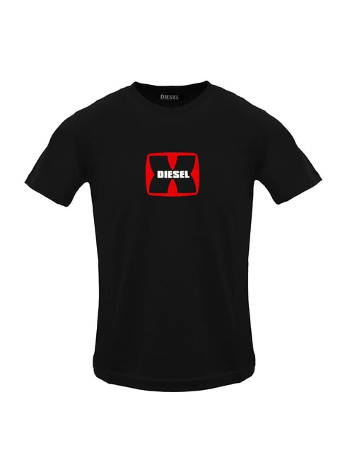 T-DIEGOR T-shirt en coton noir - T-shirt