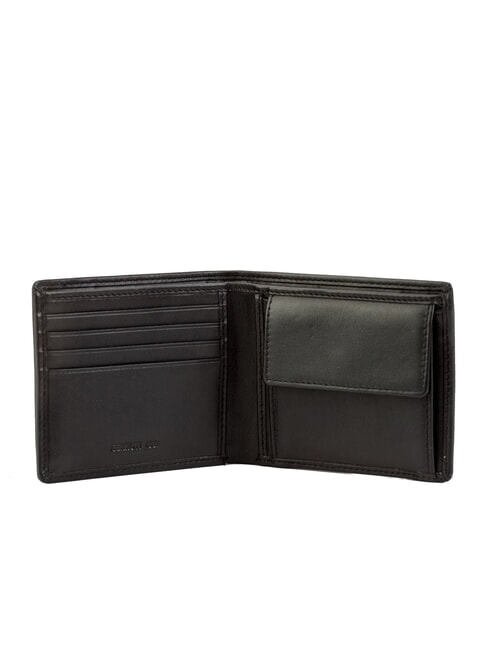 RAUL Portefeuille porte-monnaie en cuir noir - Portefeuilles Homme