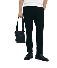 CERRUTI MADDOX Sac plat multi-poches en cuir noir - Sacs en Bandoulières pour Homme - 5