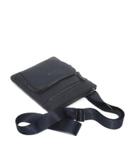 CERRUTI MADDOX Sac plat multi-poches en cuir bleu - Sacs en Bandoulières pour Homme - 6