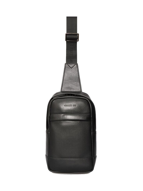 BRAD Sac en cuir noir - Sacs en Bandoulières pour Homme