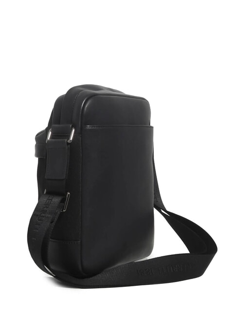 BRAD Sac en cuir et nylon noir - Sacs en Bandoulières pour Homme