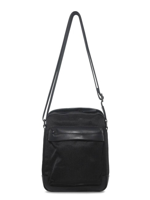 BRAD Sac en cuir et nylon noir - Sacs en Bandoulières pour Homme