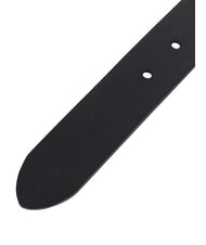 CERRUTI LOGO EMBOSSED Ceinture en cuir raccourcissable noir - Ceintures - 3