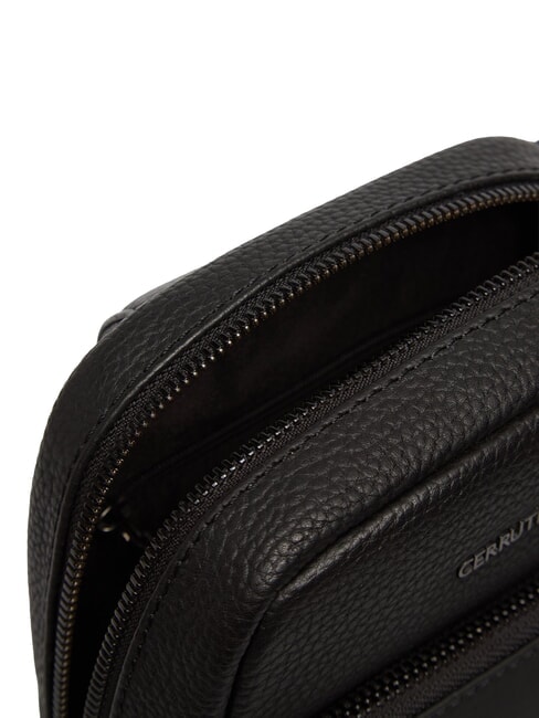 SCOTT Sac en cuir avec poche noir - Sacs en Bandoulières pour Homme