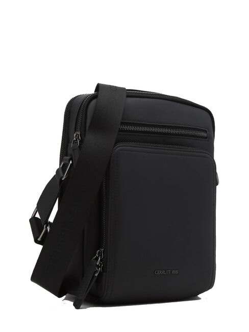 RORY Sac multi-poches en cuir lisse noir - Sacs en Bandoulières pour Homme