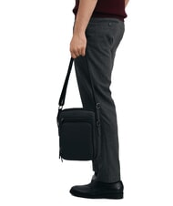 CERRUTI RORY Sac multi-poches en cuir lisse noir - Sacs en Bandoulières pour Homme - 4