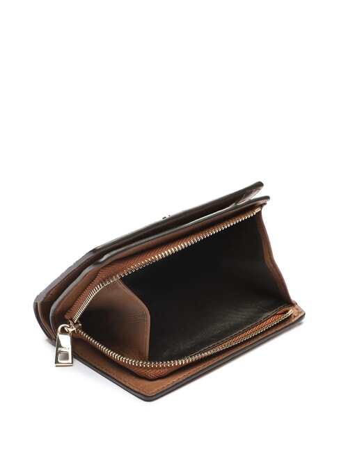 CAMELIA Portefeuille compact en cuir Cognac - Portefeuilles Femme