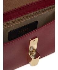 FURLA IRIDE  Sac à bandoulière en cuir CERISE d - Sacs pour Femme - 4