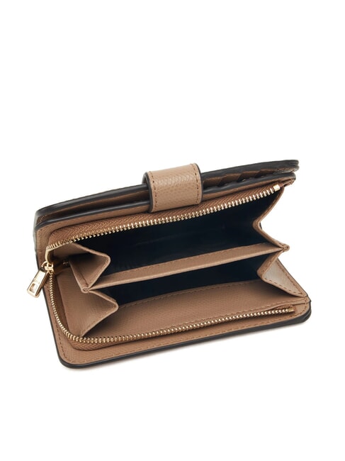 CAMELIA Portefeuille femme en cuir grège - Portefeuilles Femme