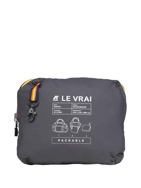 LE VRAI 4.0 MARCEL Sac de sport imperméable ombre grise dk - Sacs de voyage