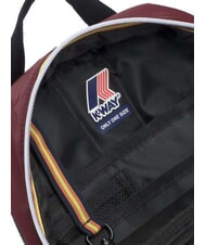 KWAY LAON Petit sac à dos en nylon syrah rouge - Sacs à dos pour l'École & les Loisirs - 4