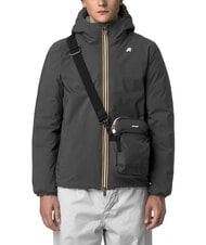KWAY ERLOY Sac en nylon avec poche ombre grise dk - Sacs en Bandoulières pour Homme - 4