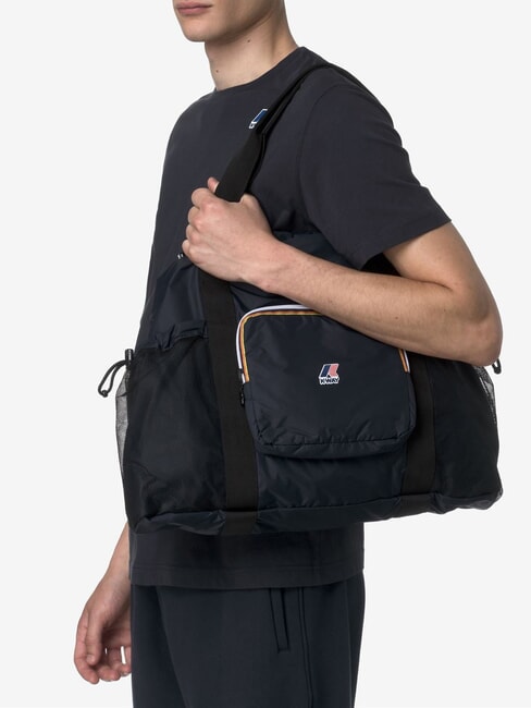 LE VRAI 4.0 JEANETTE Sac fourre-tout pliable &agrave; bandouli&egrave;re profondeur bleue - Sacs pour Femme