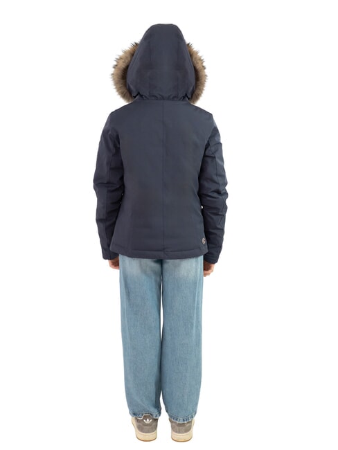 PURENESS KIDS Veste matelass&eacute;e &agrave; capuche bleu marine - B&eacute;b&eacute; Vestes