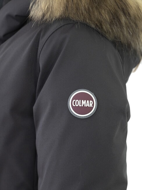 PURENESS Doudoune bi-matière à capuche noir - Bébé Vestes