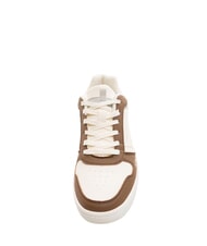 PIQUADRO TE Baskets à blocs de couleurs blanc/marron - Chaussures unisexe - 4