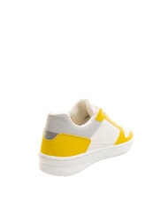 PIQUADRO TE Baskets à blocs de couleurs blanc/jaune - Chaussures unisexe - 3