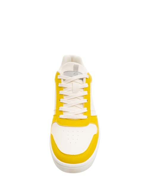 TE Baskets à blocs de couleurs blanc/jaune - Chaussures unisexe