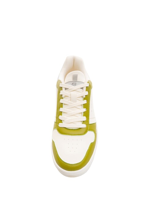 TE Baskets à blocs de couleurs blanc/vert - Chaussures unisexe