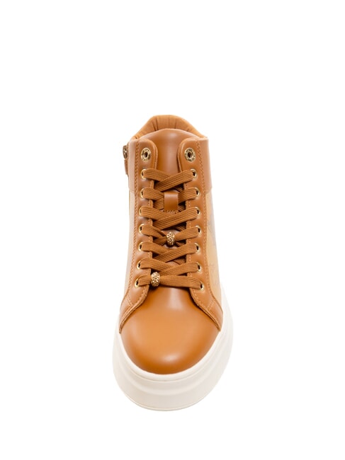 GEO Baskets montantes Cuir / Beige Géo - Chaussures Femme