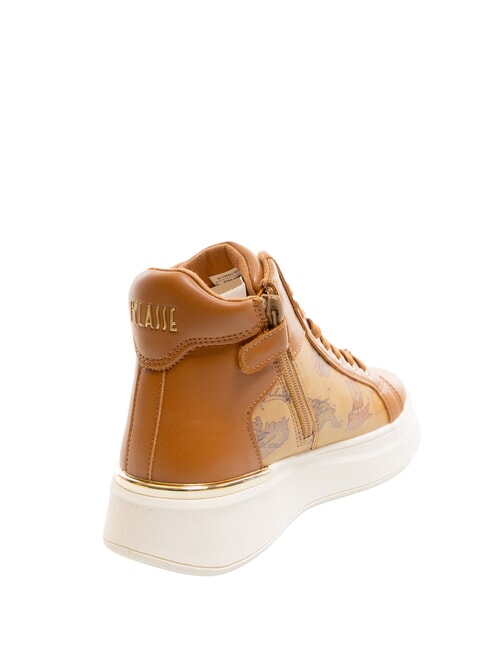 GEO Baskets montantes Cuir / Beige G&eacute;o - Chaussures Femme
