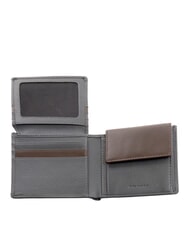 PIQUADRO X1 Portefeuille en cuir bleu / brun - Portefeuilles Homme - 3