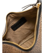 BORBONESE BRUNCH Sac &agrave; bandouli&egrave;re op naturel / noir - Sacs pour Femme - 5