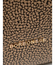 BORBONESE BRUNCH Sac &agrave; bandouli&egrave;re Luna Bag op naturel / noir - Sacs pour Femme - 3