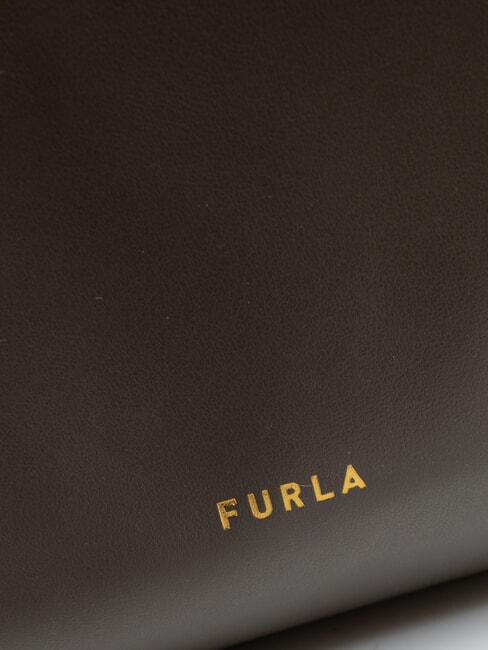 DOMUS  Sac à bandoulière en cuir gris urbain - Sacs pour Femme