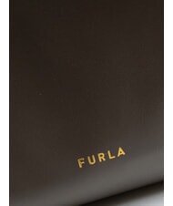 FURLA DOMUS  Sac à bandoulière en cuir gris urbain - Sacs pour Femme - 4